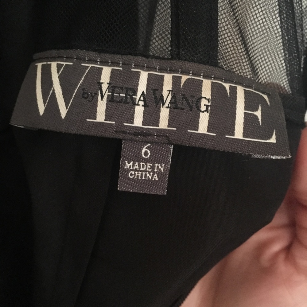 White by Vera Wang Black Formal Dress Size 6 🖤 - Picture 6 of 6